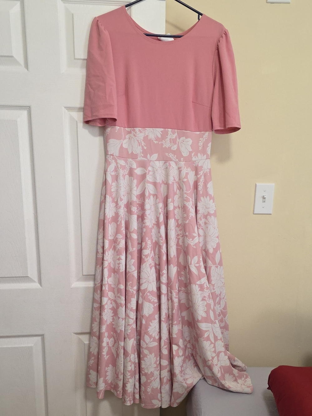 Stance Pink and White Floral Maxi Dress
